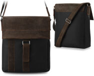 Pánská stylová taška do města listonoška přírodní kůže hnědá - 6