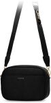Dámská kabelka Peterson se dvěma crossbody popruhy přes rameno - černá - 5