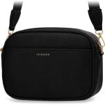 Dámská kabelka Peterson se dvěma crossbody popruhy přes rameno - černá - 2