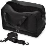 Sportovní taška na fitness do posilovny na jógu kabelka přes rameno tréninková zavazadla - černá - 4