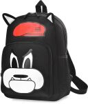 Mládežnický výletní batoh, školní s módním kresleným motivem - černý - 2