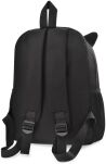 Mládežnický výletní batoh, školní s módním kresleným motivem - černý - 3