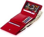 Elegantní dámská peněženka a-art kožená se zapínáním černá - 5