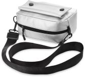 Prostorná listonoška s popruhem kabelka na rameno - stříbrná - 3