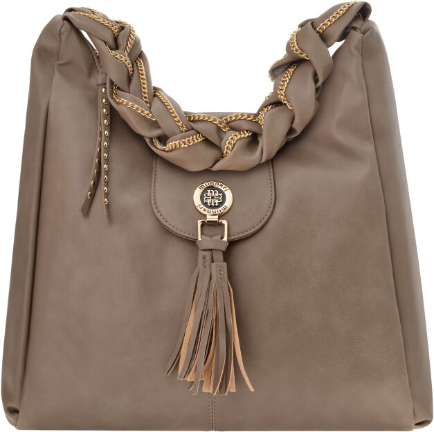 Monnari dámská taška pytel volná měkká kabelka shopper s ramenním popruhem - béžová